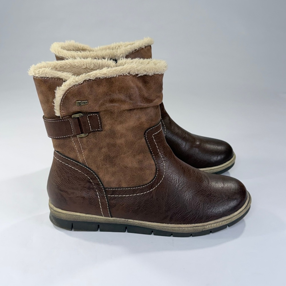 Spring Step Yamma Boot Womens 41/9.5-10 Brown Faux Fur Lined Winter Snow Comfort